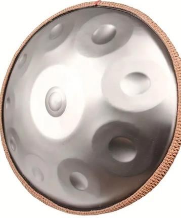 Nieuwe zilveren handpan. 10 noten. 440hz. Incl. accessoires! beschikbaar voor biedingen