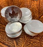 GEZOCHT! maple leaf munten, Ophalen of Verzenden, Zilver