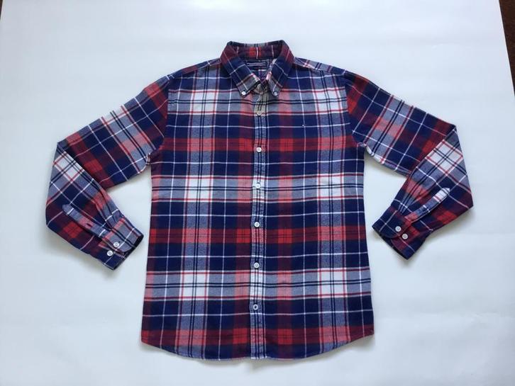 Mooie geruite blouse, merk Tommy Hilfiger, mt.176, zgan, Kinderen en Baby's, Kinderkleding | Maat 176, Zo goed als nieuw, Jongen