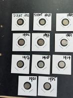 WILLEM EN WILHELMINA  5 CENT - 10 CENT  FOTO/ADV, Postzegels en Munten, Munten | Nederland, Zilver, 10 cent, Koningin Wilhelmina