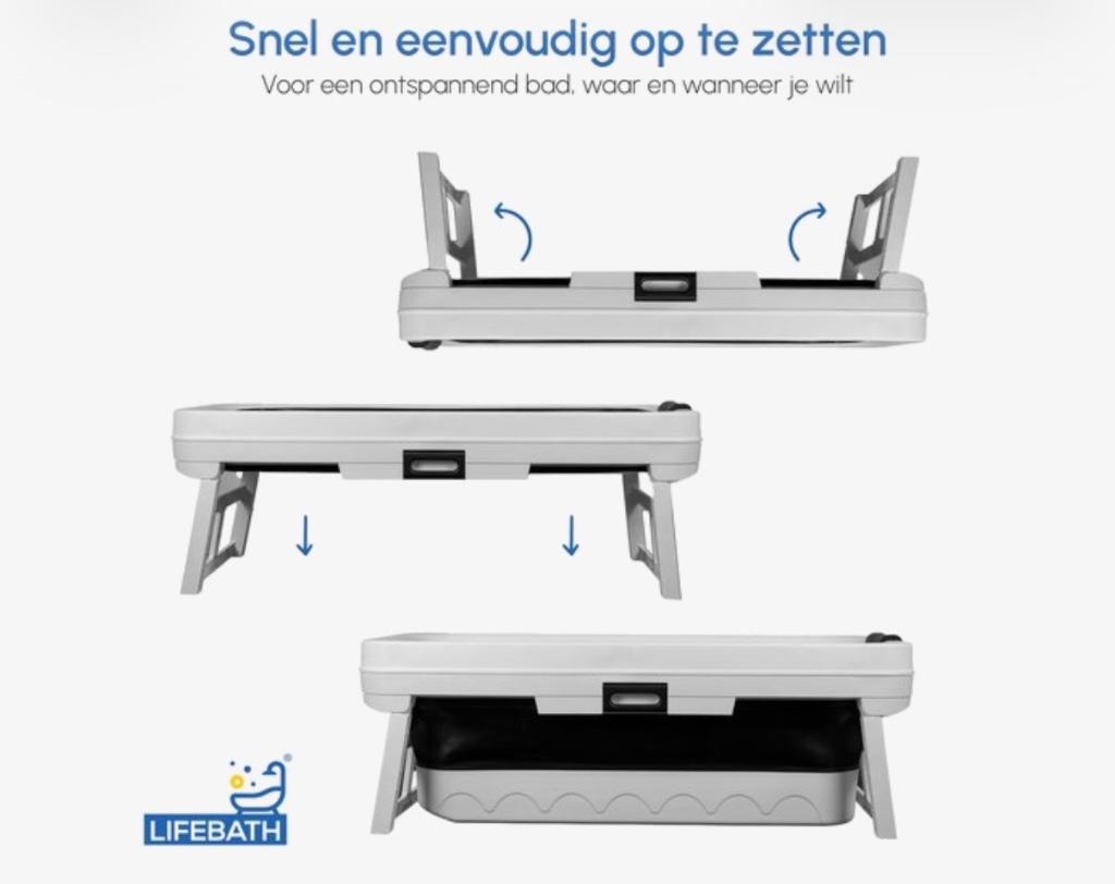 Opvouwbaar ligbad/ ijsbad, Ophalen, Zo goed als nieuw, Overige typen