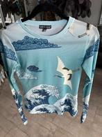 Transparant long sleeve shirt, met duimgaten, maat S, Kleding | Dames, Blauw, Ophalen of Verzenden, Zo goed als nieuw, Lange mouw