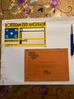Vintage Ticket Rotterdam-Zuid Amerikalijn, Ophalen of Verzenden, Gebruikt