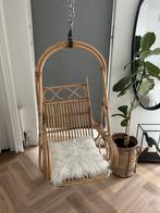 Jaren 70 vintage rotan hangstoel, Ophalen of Verzenden, Zo goed als nieuw, Eén