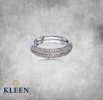 Elegante 14K Wit Gouden Pavé Ring 0.25 CRT Briljant, Sieraden, Tassen en Uiterlijk, Ringen, Wit, Ophalen of Verzenden, Dame, Goud