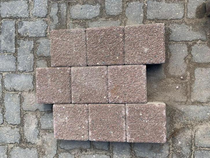 Dubbelklinkers Rood 8cm S9, Tuin en Terras, Tegels en Klinkers, Gebruikt, Klinkers, Beton, 10 m² of meer, Ophalen