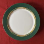 Arcopal grote borden onderborden groen wit goud 8 stuks, Ophalen of Verzenden, Bord(en), Overige stijlen, Glas