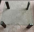 Glazen Salontafel, Huis en Inrichting, Tafels | Salontafels, Ophalen, Vierkant, Modern, Minder dan 50 cm