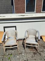 2 teak houten stoelen as is, Gebruikt, Teakhout, Stoel, Tuinset