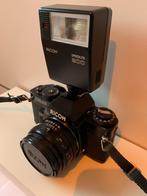 fotocamera analoog met orc,flitser, Ophalen of Verzenden, Zo goed als nieuw, Spiegelreflex, Overige Merken