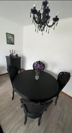 Vintage Barok style tafel set, Ophalen, Zo goed als nieuw, Minder dan 4 stoelen