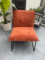 Mooie fauteuil met metalen frame, Huis en Inrichting, Ophalen, 75 tot 100 cm, Zo goed als nieuw, Metaal