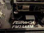 Asrock FM2A68M-DG3+ moederbord + CPU + Videokaart, Computers en Software, Moederborden, Ophalen, Gebruikt, DDR3, Micro-ATX