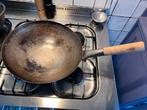 Originele Chinese wokpan 34 cm voor gas, Huis en Inrichting, Keuken | Potten en Pannen, Ophalen of Verzenden, Gebruikt, Overige materialen