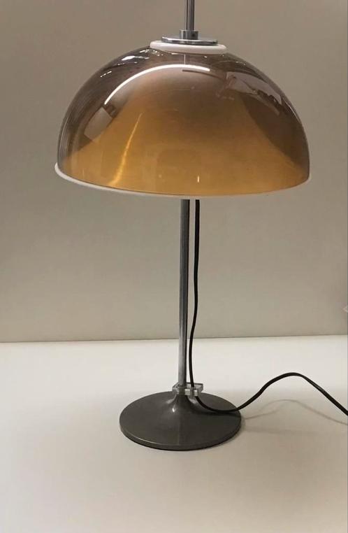 Vintage tafellamp GEPO 1973 acryl kap, Huis en Inrichting, Lampen | Tafellampen, Gebruikt, 50 tot 75 cm, Kunststof, Metaal, Overige materialen