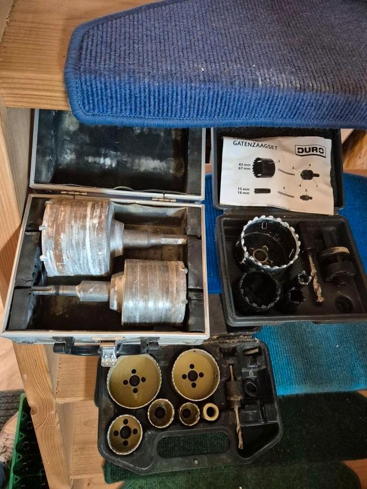Gatenzaagset - Diverse maten, Doe-het-zelf en Verbouw, Gereedschap | Handgereedschap, Gebruikt, Ophalen of Verzenden