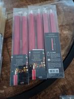 LED Dinerkaarsen - Nieuw in verpakking Rood, Kunststof, Nieuw, Ophalen of Verzenden, Rood