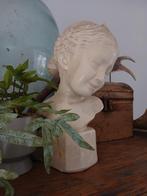 Antiek / brocante Gipsen Buste Meisje, Antiek en Kunst, Ophalen of Verzenden