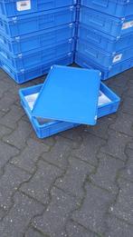 Gebruikte blauwe bakken met deksel afmeting 60x40x13 cm, Ophalen, Gebruikt, Minder dan 40 cm, Minder dan 35 cm