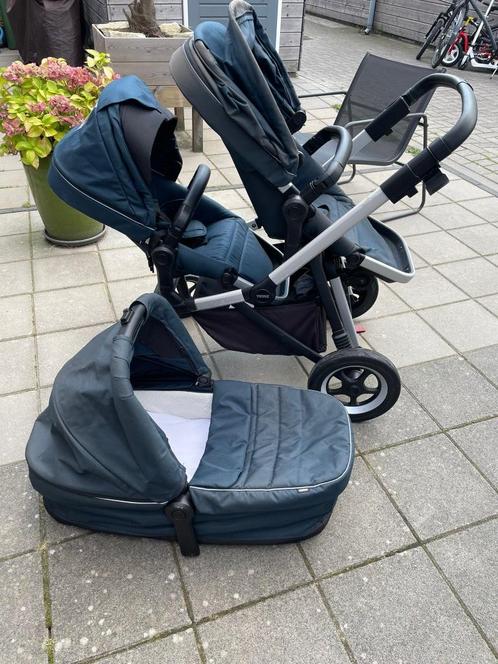 Duo kinderwagen Thule, Kinderen en Baby's, Kinderwagens en Combinaties, Gebruikt, Combiwagen, Overige merken, Duowagen, Verstelbare duwstang