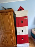 Kinder kleding kast, Teakhout, Vuurtoren hout, 150 tot 200 cm, 50 tot 75 cm