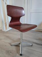 Vintage Schoolstoel, Ophalen, Gebruikt, Bruin, Vintage