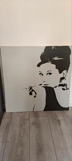IKEA Pjätteryd Audrey Hepburn Canvas 90x90cm, Ophalen, Zo goed als nieuw, Schilderij, 75 tot 100 cm