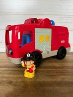 Fisher Price Little People brandweerwagen met 1 poppetje, Ophalen of Verzenden, Gebruikt, Auto of Voertuig, Met licht