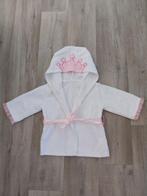 Witte badjas met roze kroontje op de muts 0-12 maanden, Ophalen of Verzenden, Zo goed als nieuw, Meisje