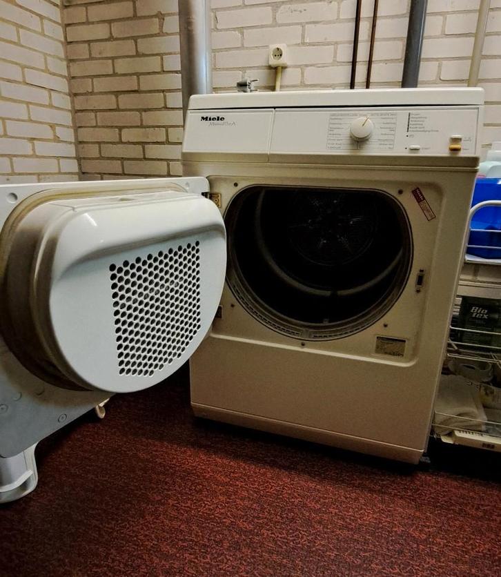 wasdroger Miele, Witgoed en Apparatuur, Wasdrogers, Gebruikt, Luchtafvoer, Voorlader, 4 tot 6 kg, 85 tot 90 cm, Ophalen