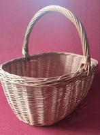 TOPSTAAT vintage rieten mand, picknickmand, boodschappenmand, Huis en Inrichting, Woonaccessoires | Schalen en Manden, Mand, Ophalen of Verzenden