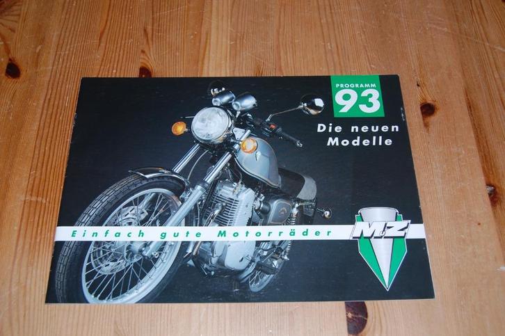 MZ modellen 1993, Motoren, Handleidingen en Instructieboekjes, Overige merken, Ophalen of Verzenden