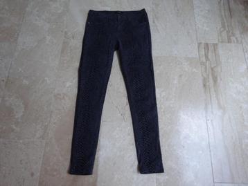 SUPERTRASCH zwart/grijs stretch panterprint broek - maat M beschikbaar voor biedingen