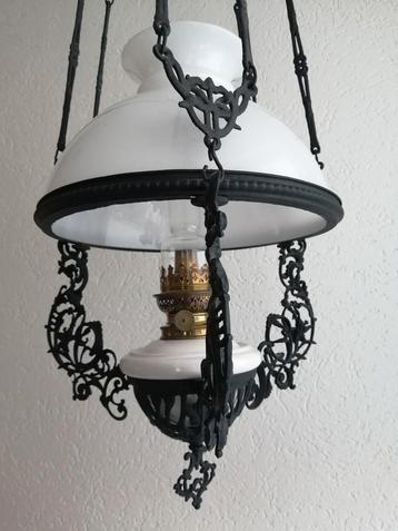 Antieke hanglamp/olielamp/schippertje