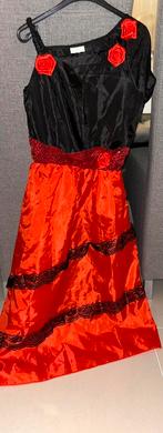 Spaanse jurk, Ophalen, Zo goed als nieuw, Maat 34 (XS) of kleiner, Carnaval