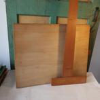 Tekentafel tekendesk hout vintage retro met 2 x liniaal SET, Ophalen, Huis en Inrichting