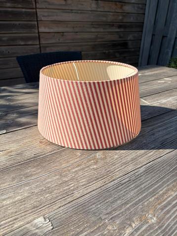 Kleine lampenkap Bordeauxrood/beige gestreept beschikbaar voor biedingen