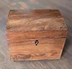 Antieke houten theekistje, Ophalen of Verzenden