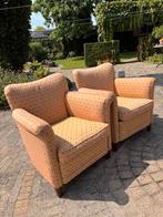 Heerlijke Fauteuils - Set van 2, Ophalen of Verzenden, Gebruikt, Hout, 75 tot 100 cm