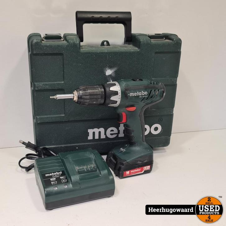 Metabo BS 14,4 LI Accu Boormachine incl. 2Ah Accu en Oplader, Doe-het-zelf en Verbouw, Gereedschap | Boormachines, Zo goed als nieuw