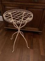 Vintage bijzettafeltje, Ophalen, Minder dan 55 cm, Gebruikt, Metaal of Aluminium