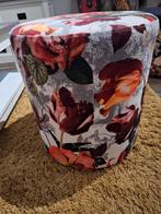 Prachtige bloemen poef hocker essenza, Ophalen of Verzenden, Zo goed als nieuw, Rond