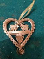 hart met herten goud kleurig [b280], Diversen, Kerst, Ophalen of Verzenden, 'T Olde Gre-j, Info@toldegrej.nl, Endepoelstraat 20f Didam