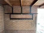 Zwartmetalen kapstok 148cm breed, Huis en Inrichting, Zo goed als nieuw, Minder dan 100 cm, Metaal, Ophalen