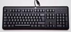 HP Toetsenbord KU-1156 USB Qwerty zwart bedraad, Computers en Software, Refurbished, Ophalen of Verzenden, HP, Qwerty