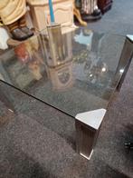 Peter Ghyczy Design Salontafel - Glas & Aluminium, Ophalen, 50 tot 100 cm, Vierkant, 50 tot 100 cm