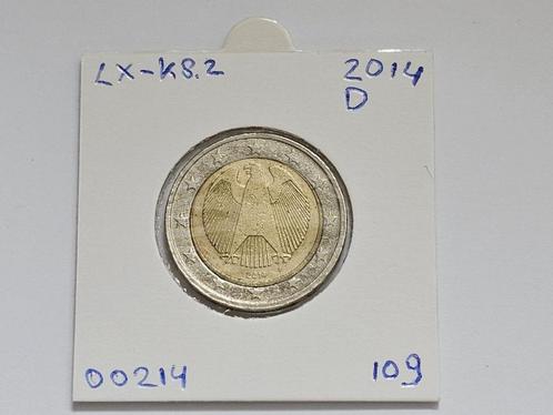 2-euromunt Duitsland (D) F 2014 Koers LX-K8.2, Postzegels en Munten, Munten | Europa | Euromunten, Losse munt, 2 euro, Duitsland