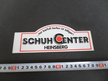 sticker Duitsland Heinsberg SCHUH CENTER nur barfuß laufen * beschikbaar voor biedingen