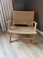 Teakhouten stoel met touw bekleding. Nieuw!, Ophalen, Nieuw, Bruin, Eén