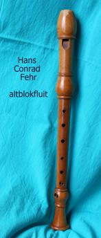 Altblokfluit, Barok, Hans Conrad Fehr., Muziek en Instrumenten, Ophalen of Verzenden, Gebruikt, Alt